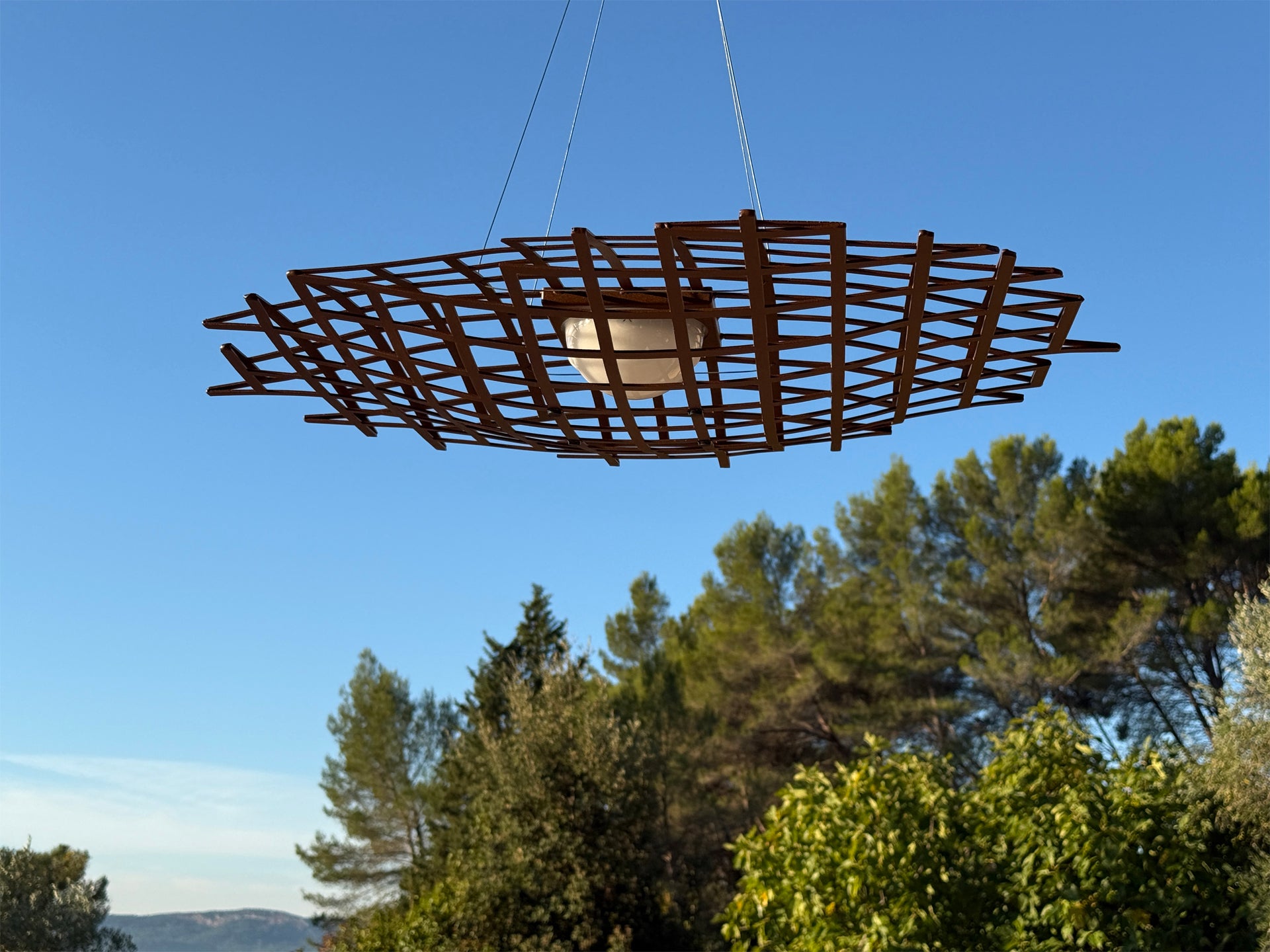 Solar wall light test