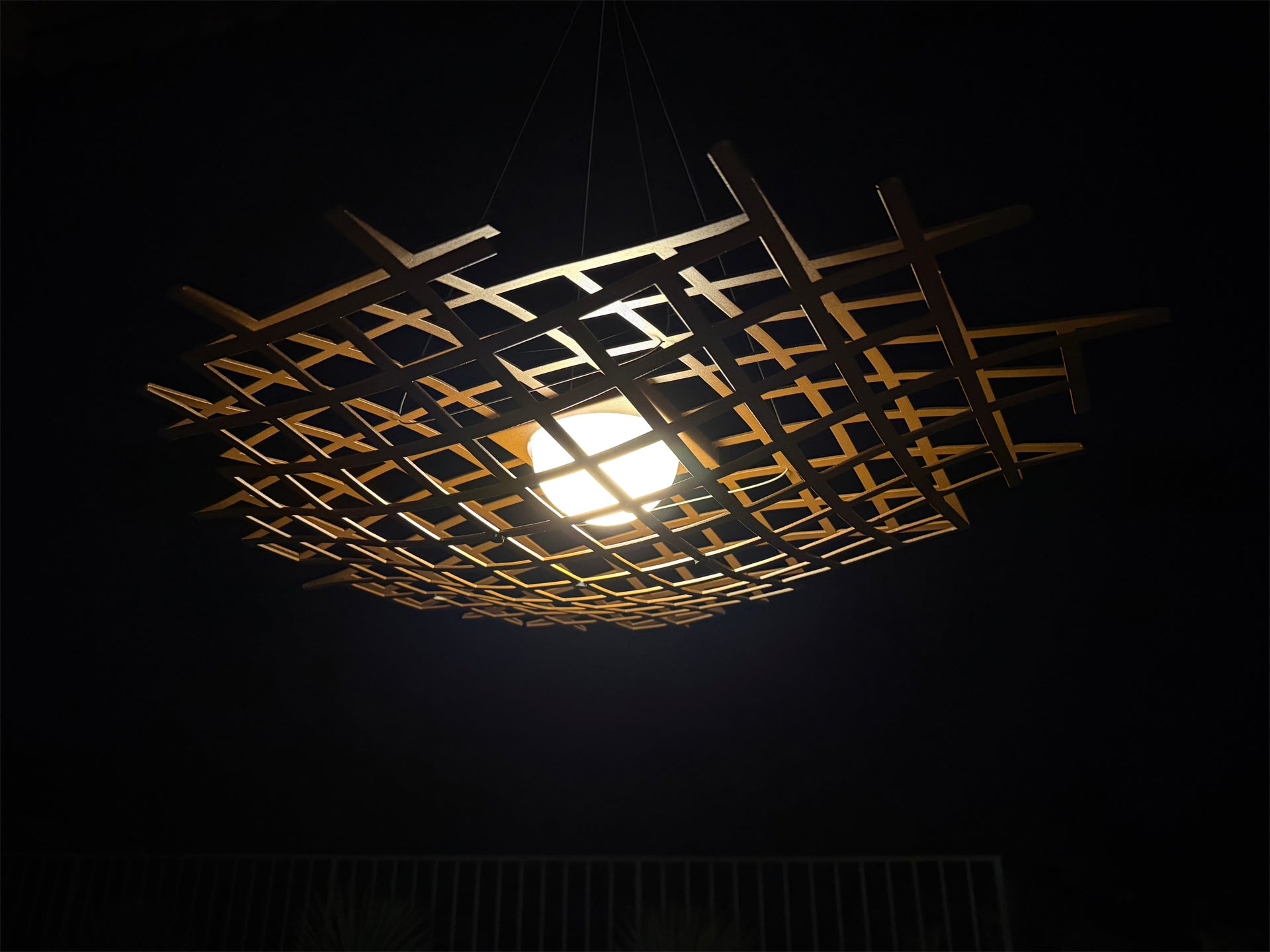 Solar wall light test