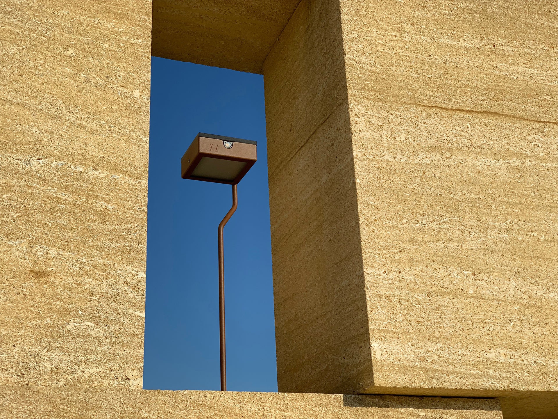 Solar wall light test