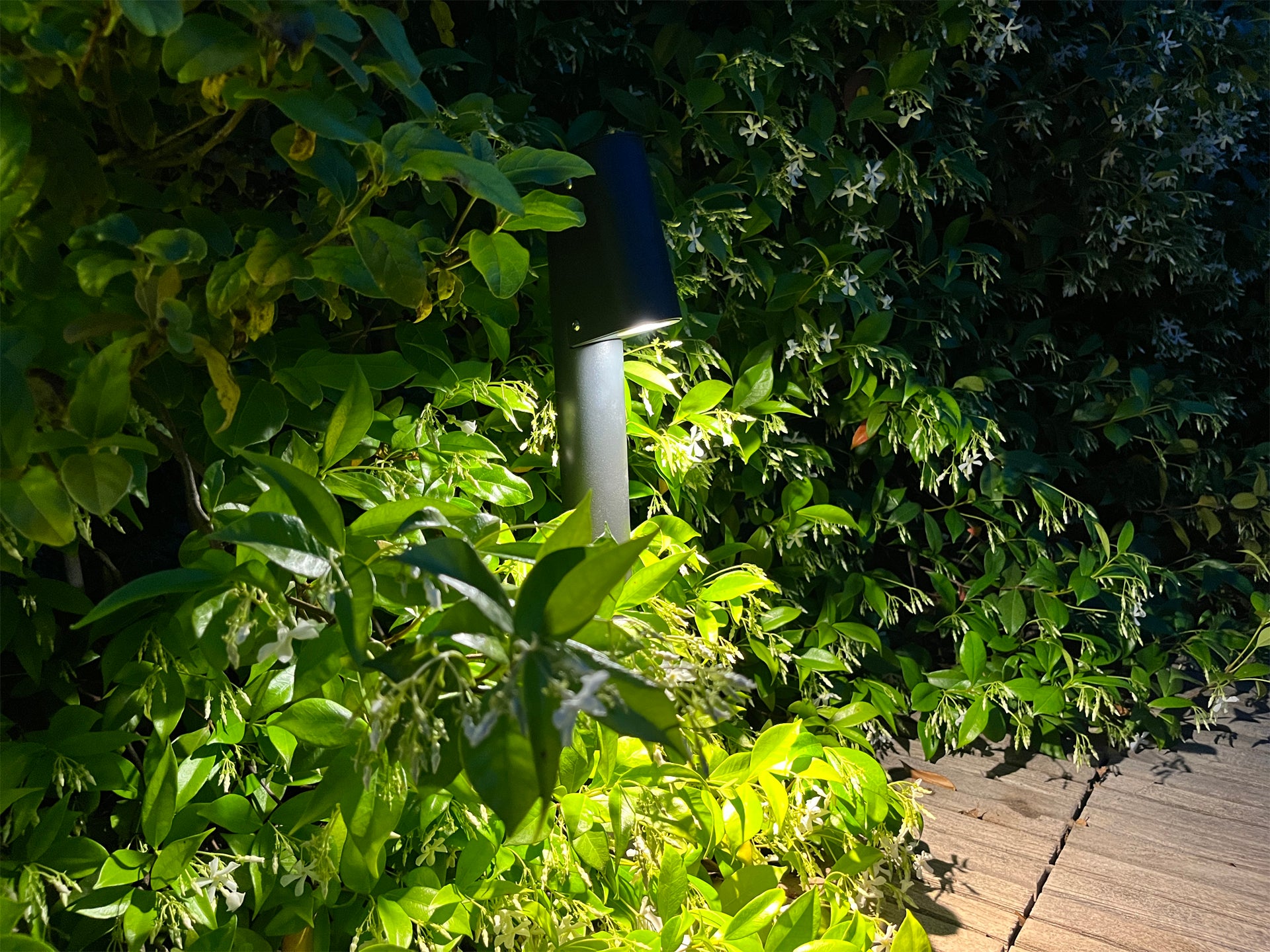 Solar wall light test