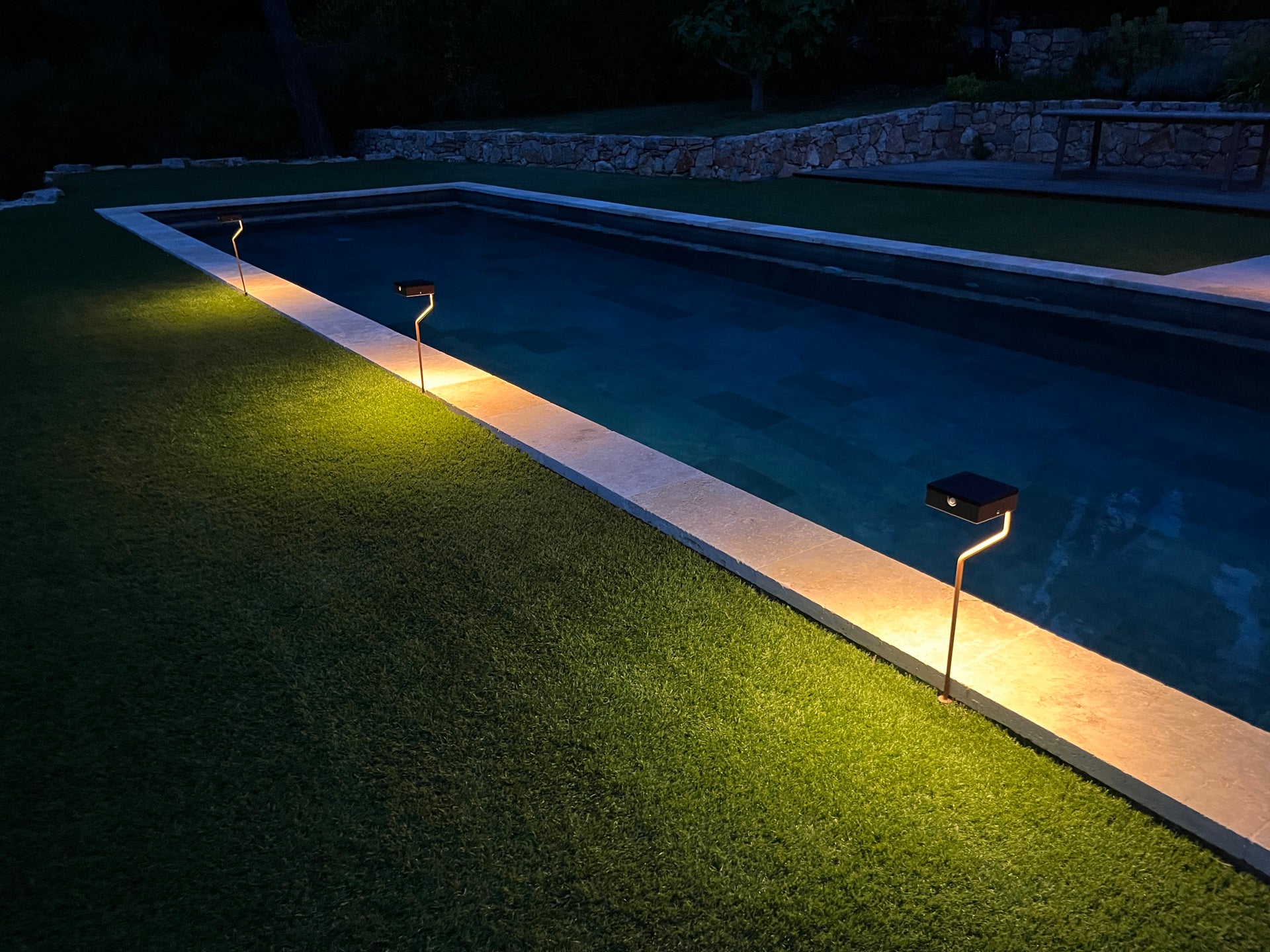 Solar wall light test