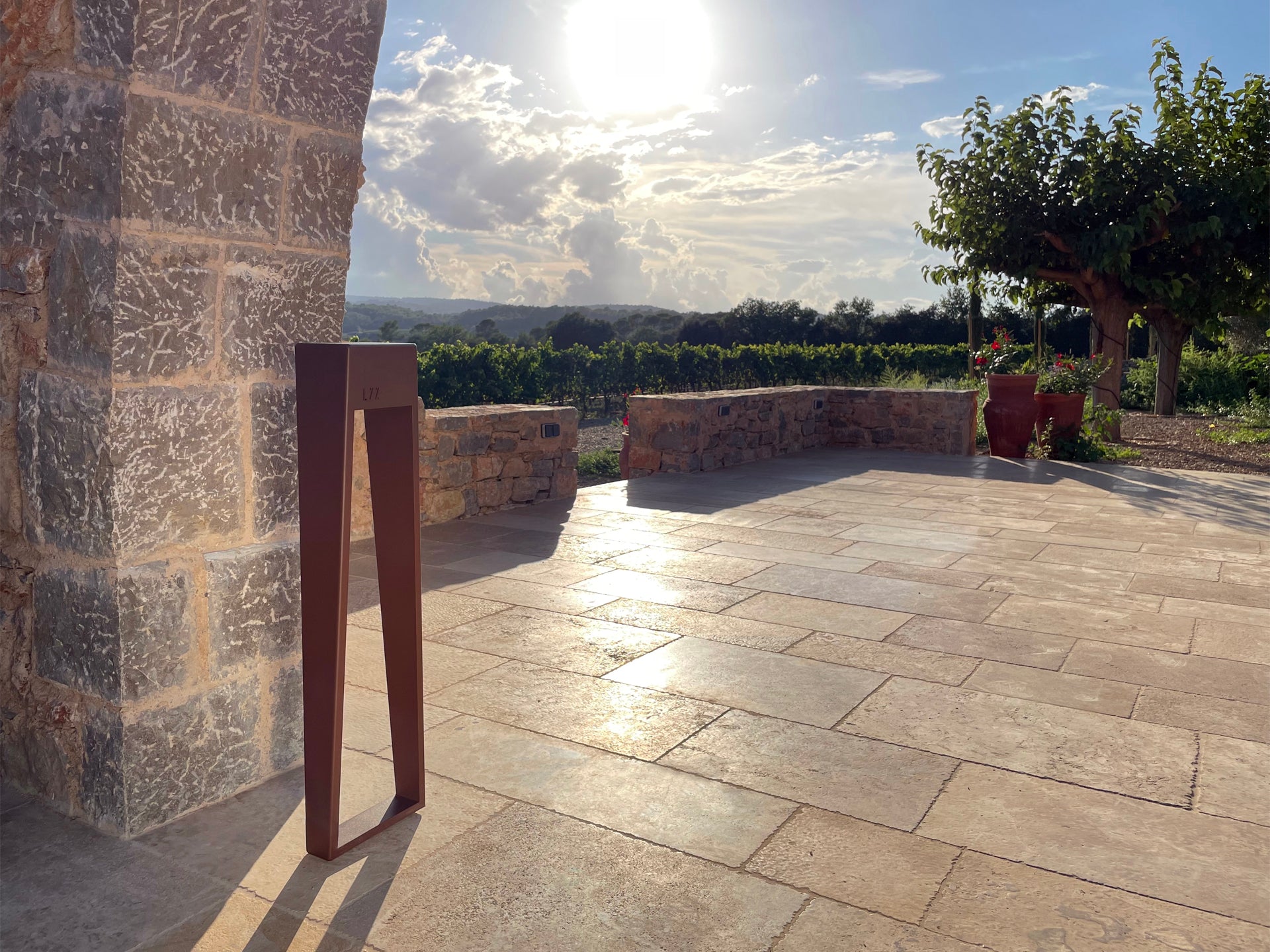 Solar wall light test