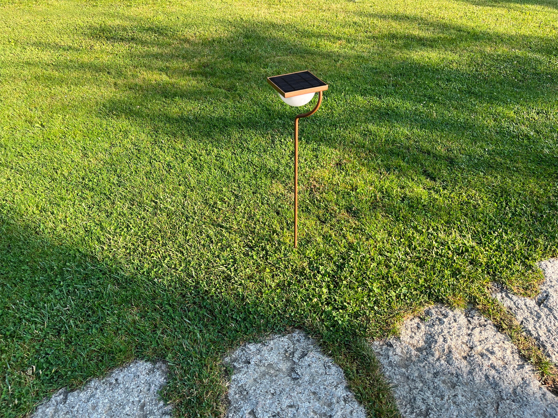 Solar wall light test