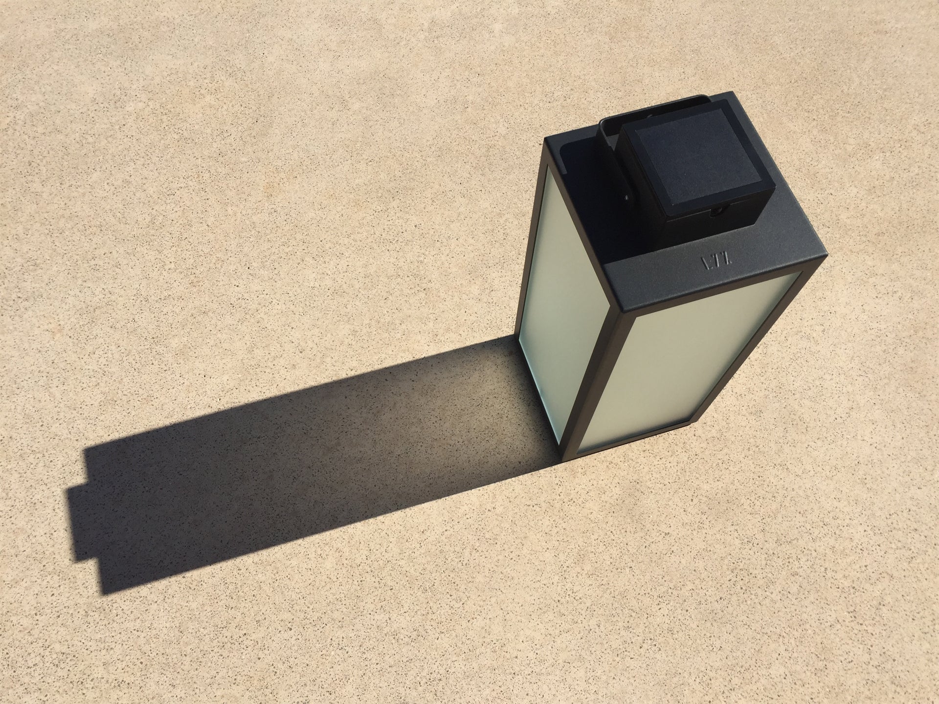 Solar wall light test