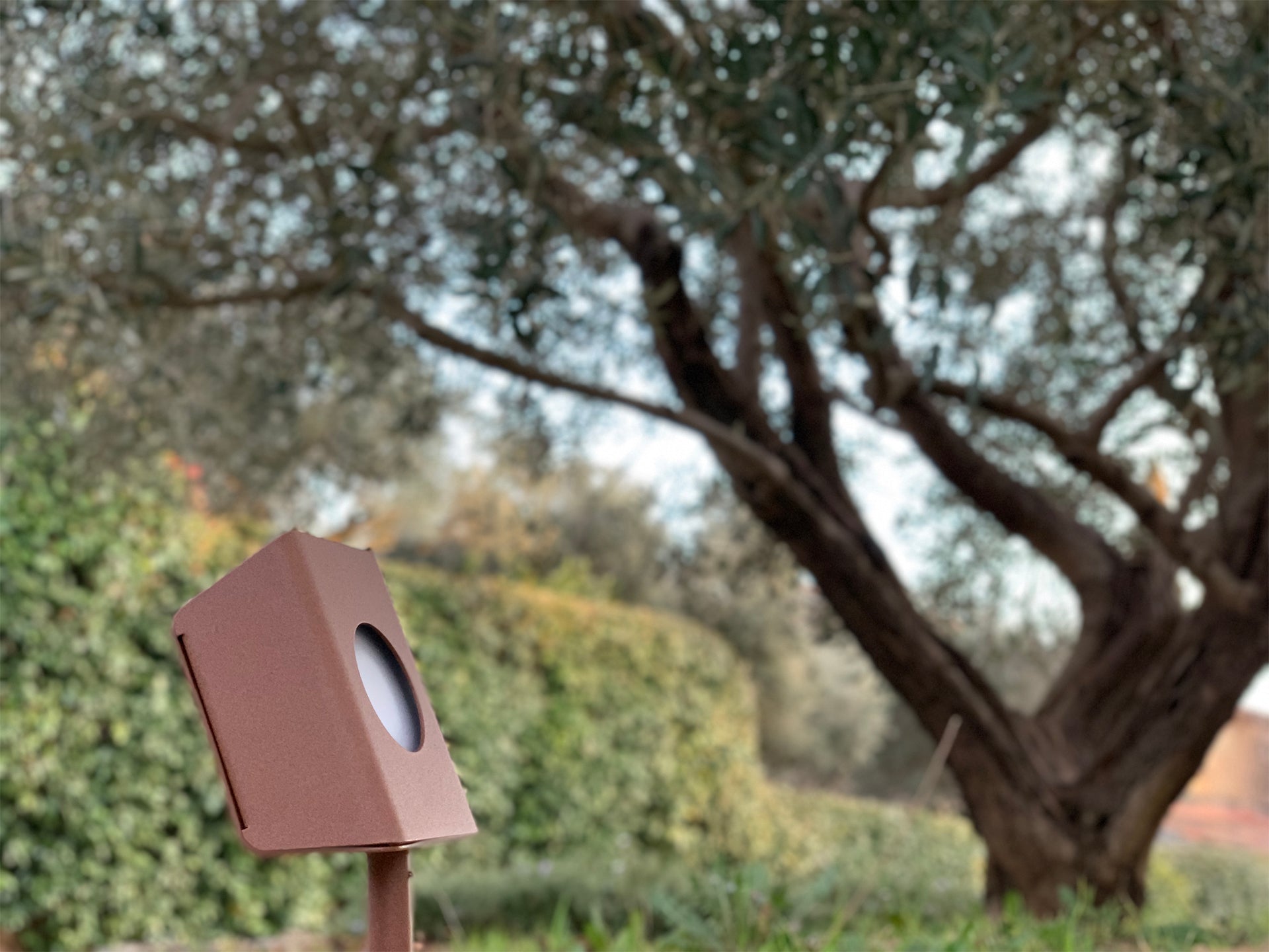 Solar wall light test